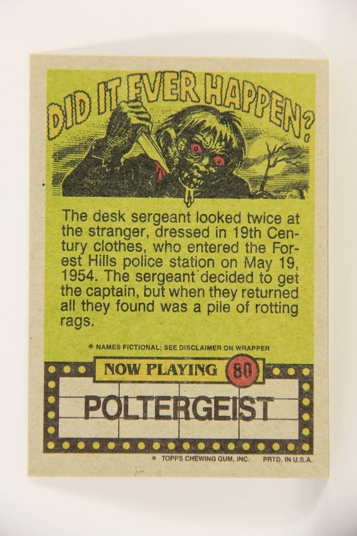 Fright Flicks 1988 Card #80 Have You Seen Your Dentist This Year - Poltergeist Topps L021756