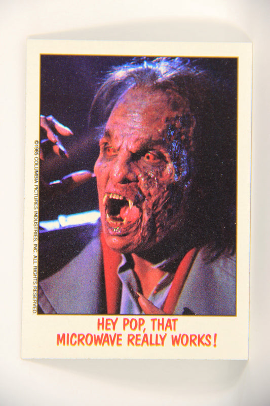 Fright Flicks 1988 Card #82 Hey Pop That Microwave Really Works ENG Topps L021758