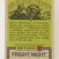 Fright Flicks 1988 Card #82 Hey Pop That Microwave Really Works ENG Topps L021758