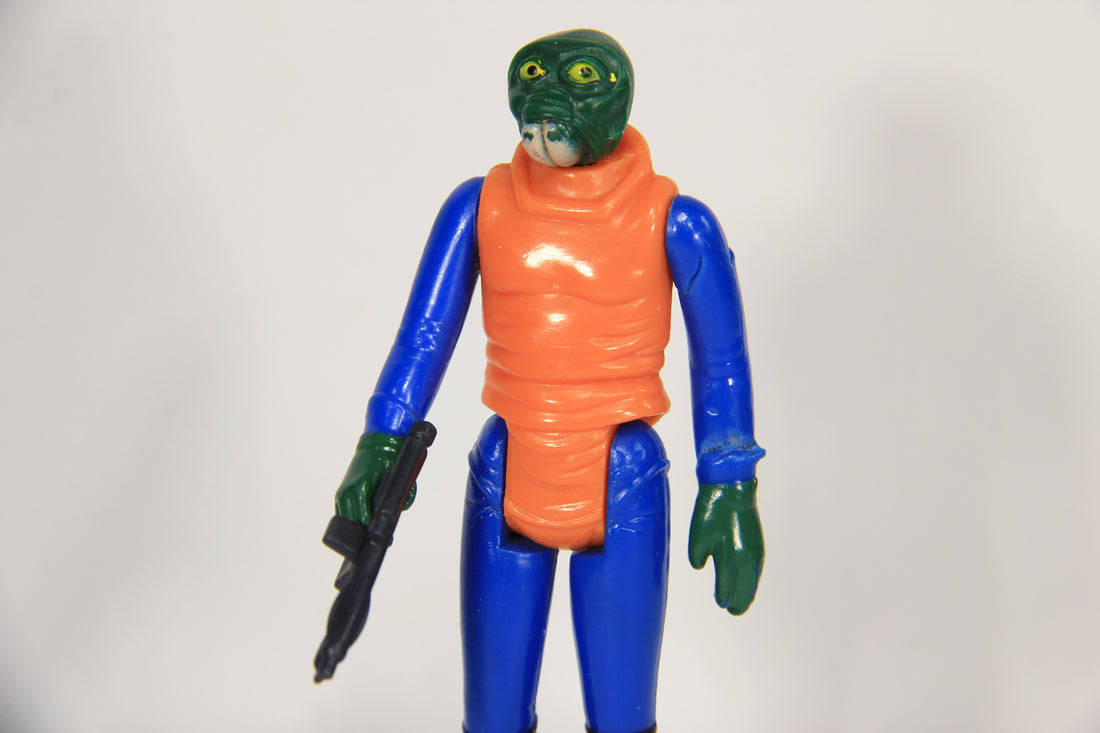 Star Wars Walrus Man 1978 Vintage Figure DAMAGED Hong Kong COO II-1b Smile L021763
