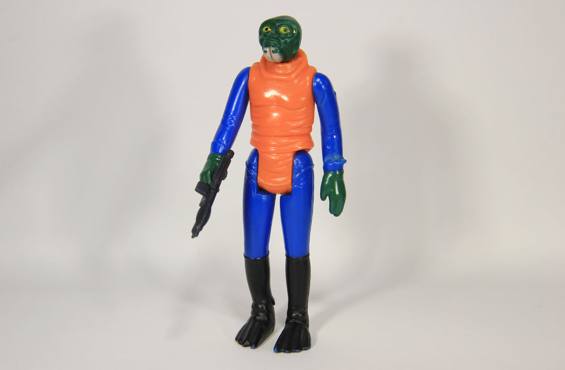 Star Wars Walrus Man 1978 Vintage Figure DAMAGED Hong Kong COO II-1b Smile L021763