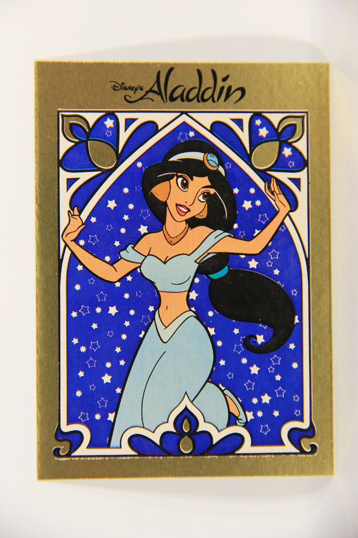 Aladdin 1993 Sticker Card #3 Jasmine FR-ENG Panini L021768