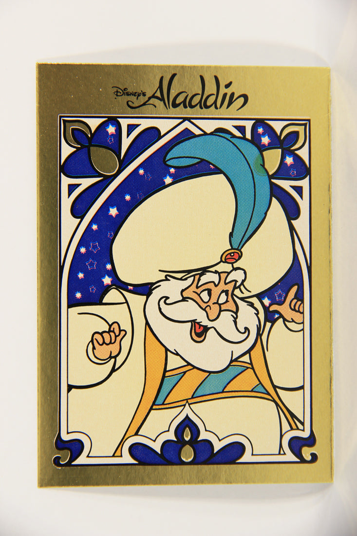 Aladdin 1993 Sticker Card #4 Sultan FR-ENG Panini L021769