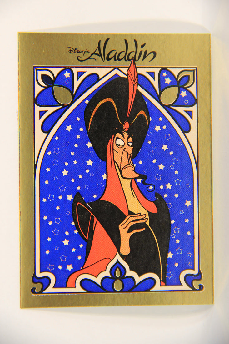 Aladdin 1993 Sticker Card #5 Jafar FR-ENG Panini L021770