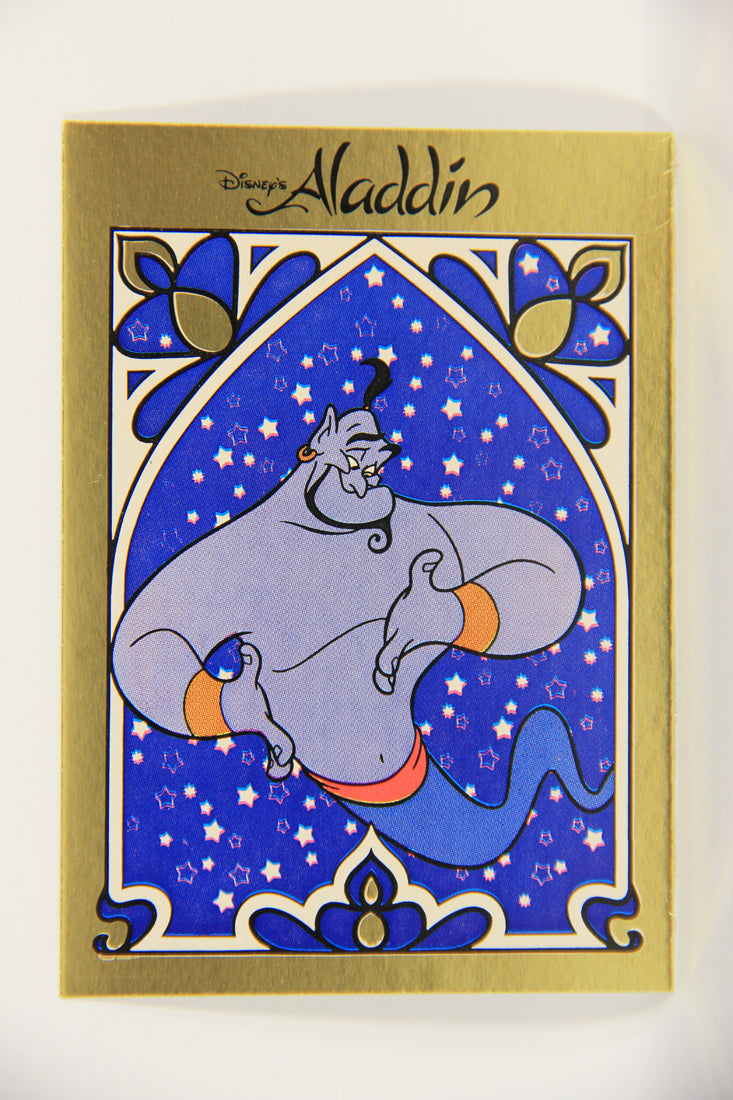 Aladdin 1993 Sticker Card #6 Genie FR-ENG Panini L021771