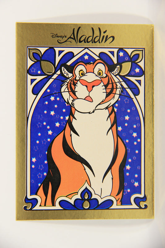 Aladdin 1993 Sticker Card #8 Rajah FR-ENG Panini L021773