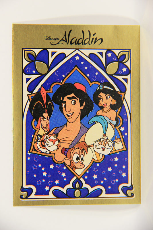 Aladdin 1993 Sticker Card #9 Aladdin And Friends FR-ENG Panini L021774