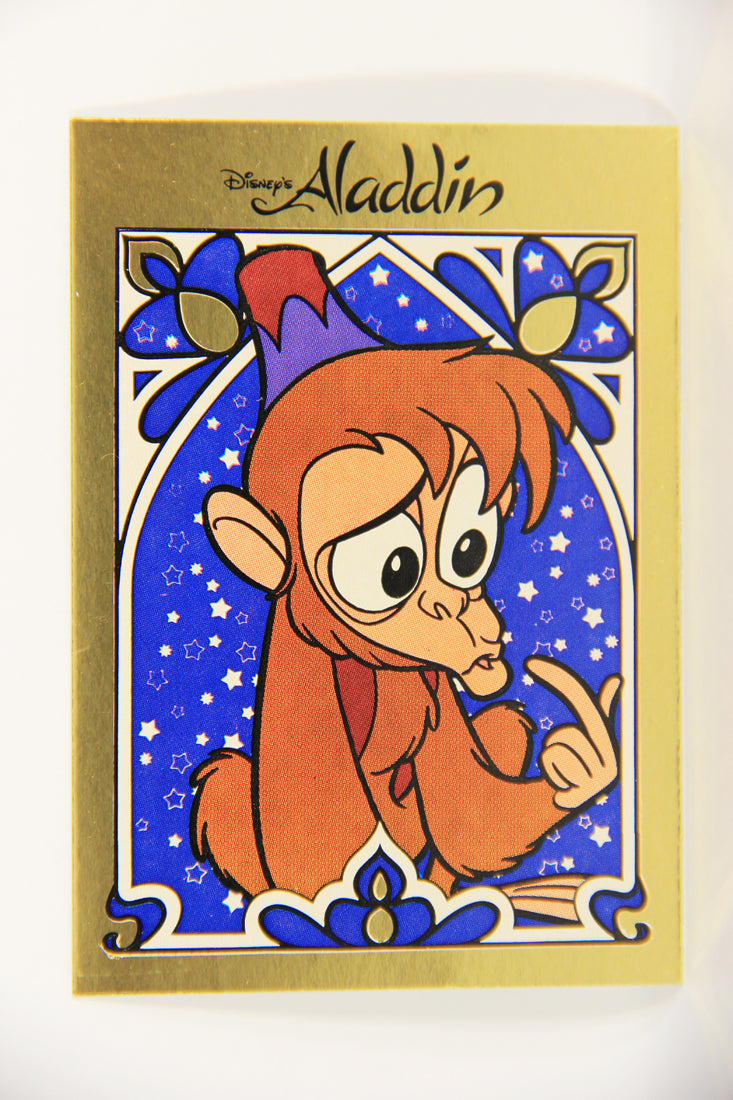 Aladdin 1993 Sticker Card #10 Abu FR-ENG Panini L021775