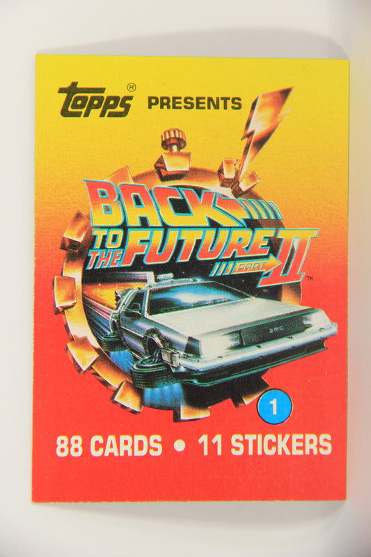 Back To The Future II 1989 Trading Card #1 The Return of Marty McFly - Title Card L021776