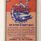 Back To The Future II 1989 Trading Card #1 The Return of Marty McFly - Title Card L021776