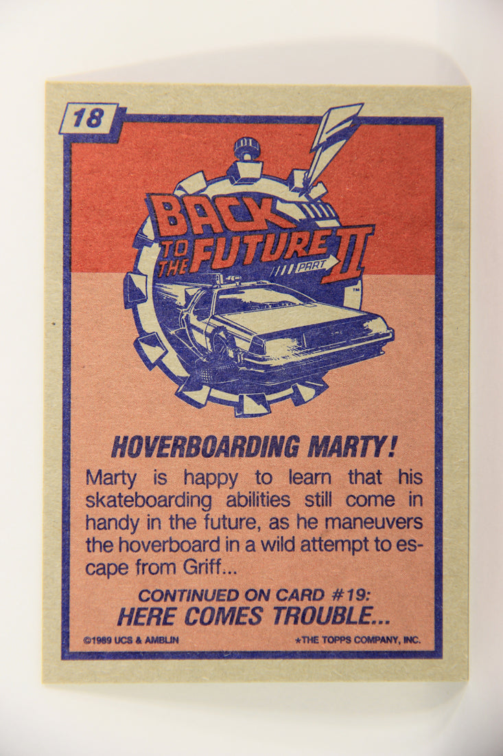 Back To The Future II 1989 Trading Card #18 Hoverboarding Marty L021778