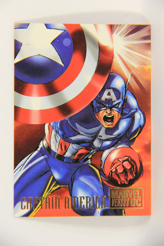 DC Versus Marvel Comics 1995 Trading Card #2 Captain America ENG L021781