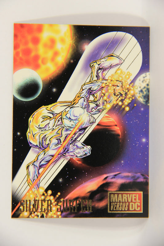 DC Versus Marvel Comics 1995 Trading Card #9 Silver Surfer ENG L021783