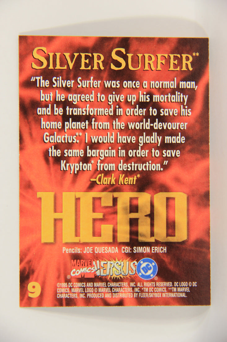 DC Versus Marvel Comics 1995 Trading Card #9 Silver Surfer ENG L021783