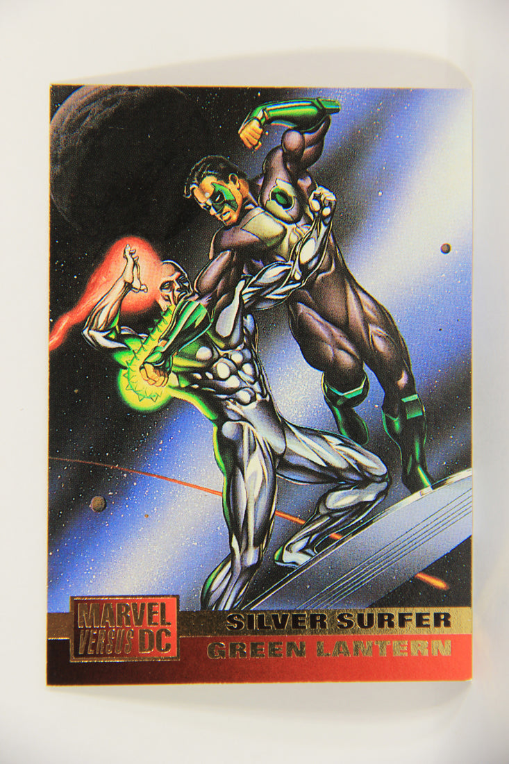 DC Versus Marvel Comics 1995 Trading Card #10 Silver Surfer Vs Green Lantern L021784