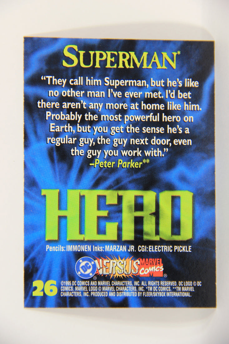 DC Versus Marvel Comics 1995 Trading Card #26 Superman ENG L021786