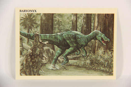 Dinosaurs The Mesozoic Era 1993 Vintage Trading Card #34 Baryonyx ENG L021788