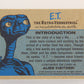 E.T. The Extra-Terrestrial 1982 Trading Card #1 Introduction ( Title Card ) ENG Topps L021790
