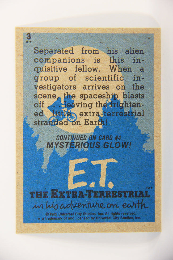 E.T. The Extra-Terrestrial 1982 Trading Card #3 Stranded ENG Topps L021791