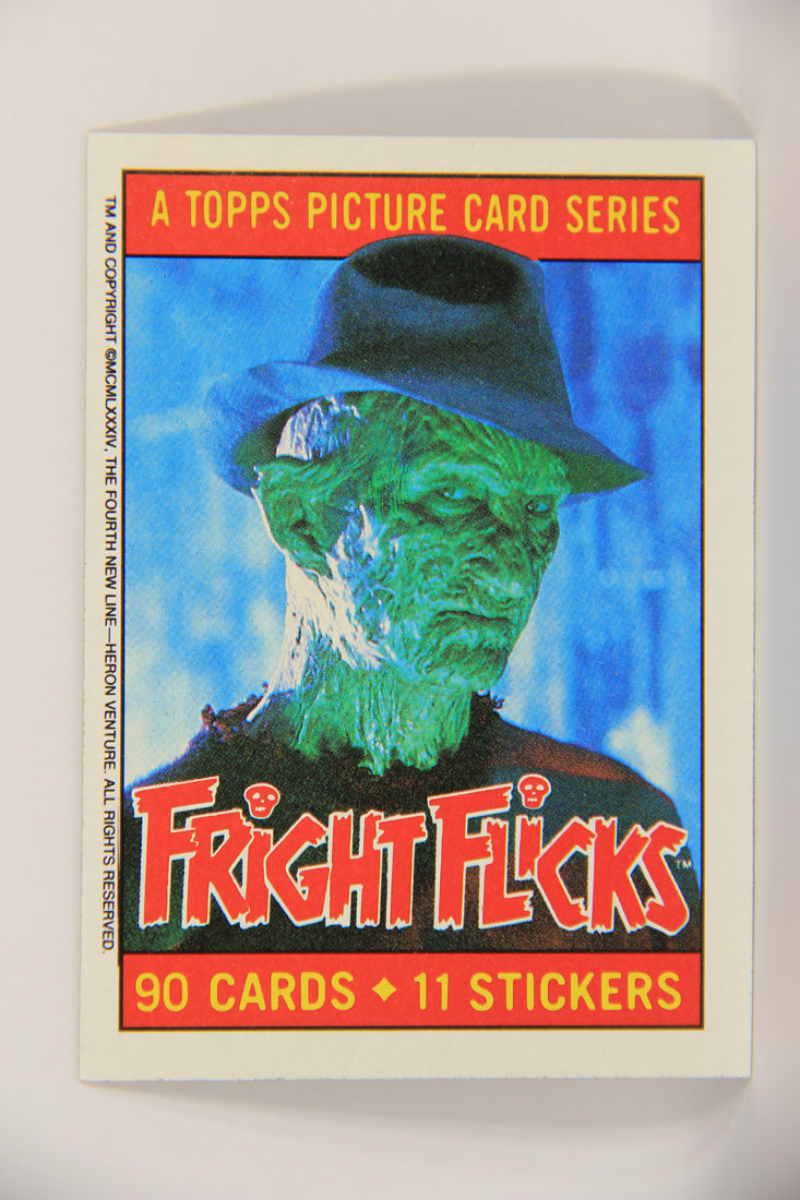 Fright Flicks 1988 Trading Card #1 Fright Flicks Title Card - NOES 2 ENG Topps L021793