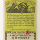 Fright Flicks 1988 Card #4 I Really Oughta Stop Gargling With Kerosene ENG Topps L021794