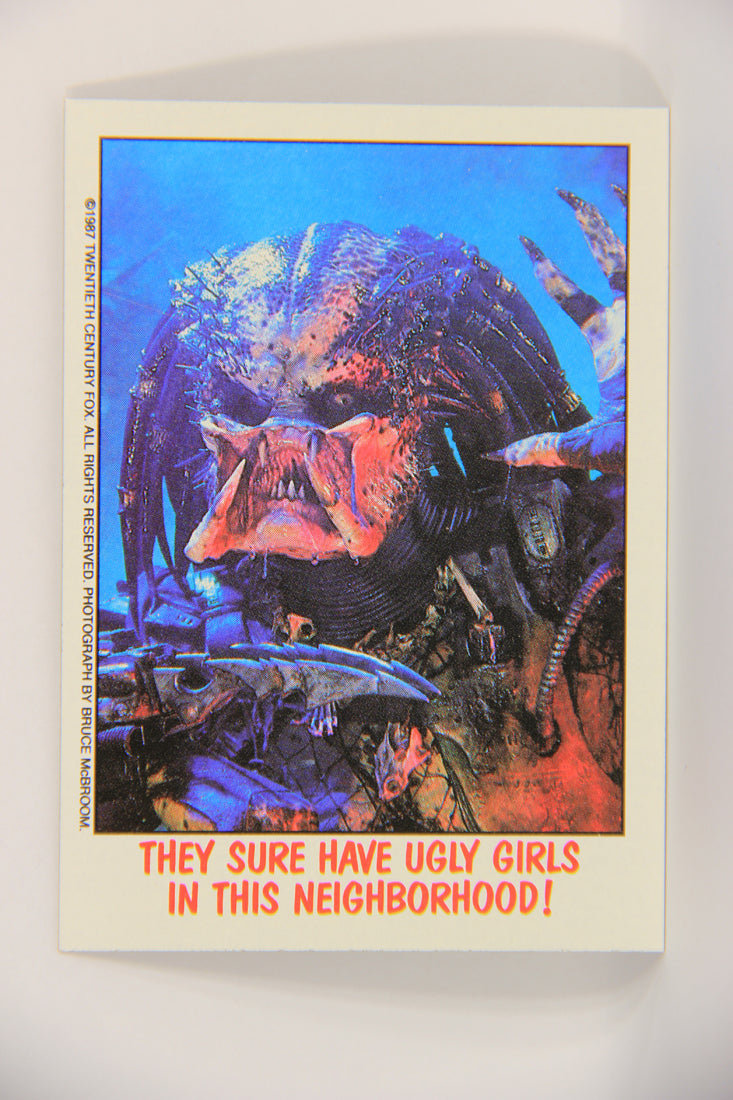 Fright Flicks 1988 Card #38 They Sure Have Ugly Girls In This Neighborhood - Topps L021803