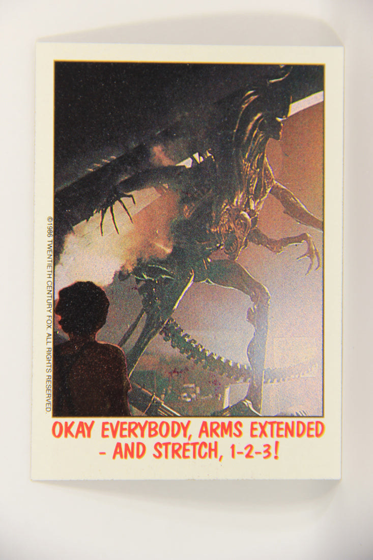 Fright Flicks 1988 Card #50 Okay Everybody Arms Extended And Stretch 1-2-3 ENG Topps L021806
