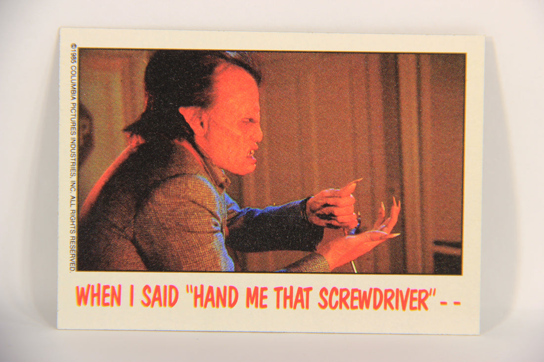 Fright Flicks 1988 Card #55 When I Said Hand Me That Screwdriver ENG Topps L021808