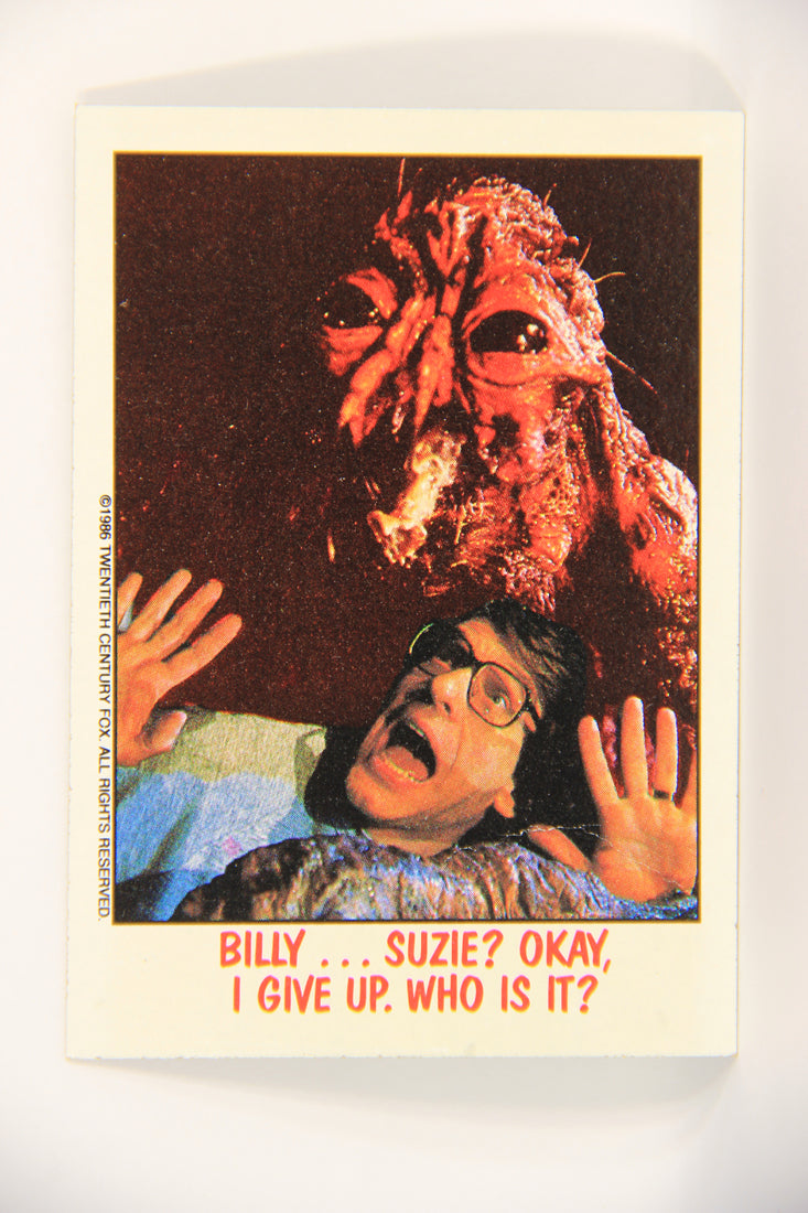 Fright Flicks 1988 Card #56 Billy Suzie Okay I Give Up Who Is It - The Fly ENG Topps L021809