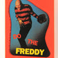 Fright Flicks 1988 Trading Card Sticker #5 Do The Freddy - NOES ENG Topps L021822