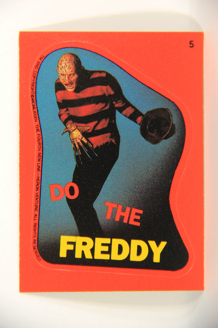 Fright Flicks 1988 Trading Card Sticker #5 Do The Freddy - NOES ENG Topps L021822