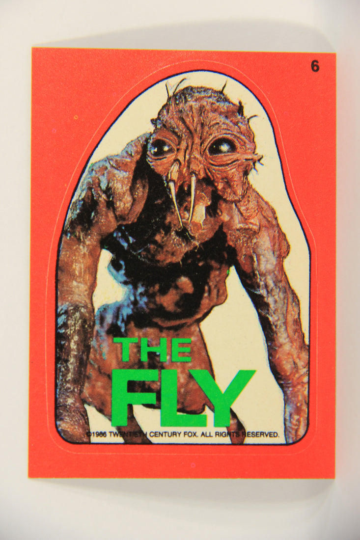 Fright Flicks 1988 Trading Card Sticker #6 The Fly ENG Topps L021823