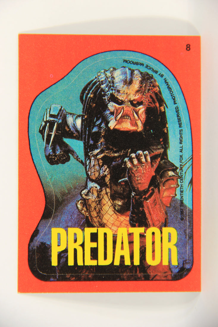 Fright Flicks 1988 Trading Card Sticker #8 Predator ENG Topps L021824