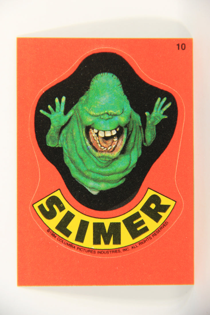 Fright Flicks 1988 Trading Card Sticker #10 Slimer - Ghostbusters ENG Topps L021825