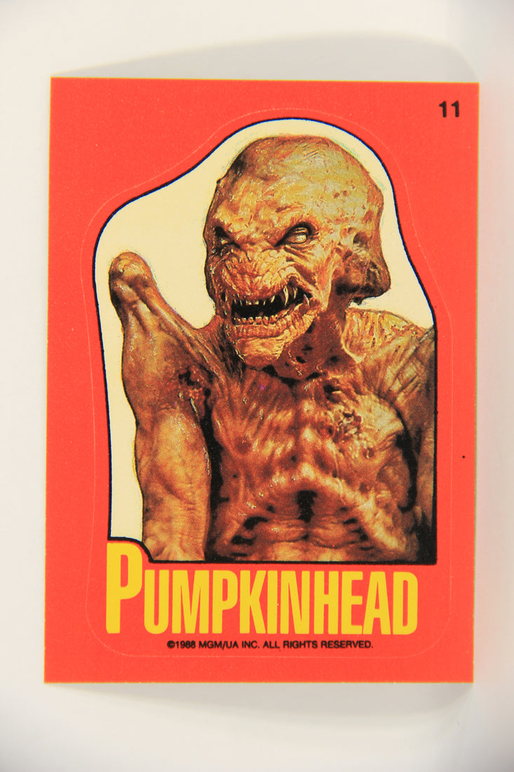 Fright Flicks 1988 Sticker Card #11 Pumpkinhead - Vengeance The Demon Topps L021826