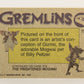 Gremlins 1984 Trading Card #77 Artwork Little Gizmo ENG Topps L021833