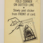 Jaws 2 - 1978 Trading Card Sticker #3 The Jaws Of Death ENG O-Pee-Chee L021838