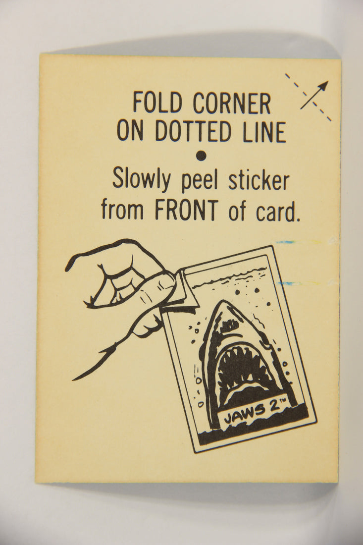 Jaws 2 - 1978 Trading Card Sticker #3 The Jaws Of Death ENG O-Pee-Chee L021838