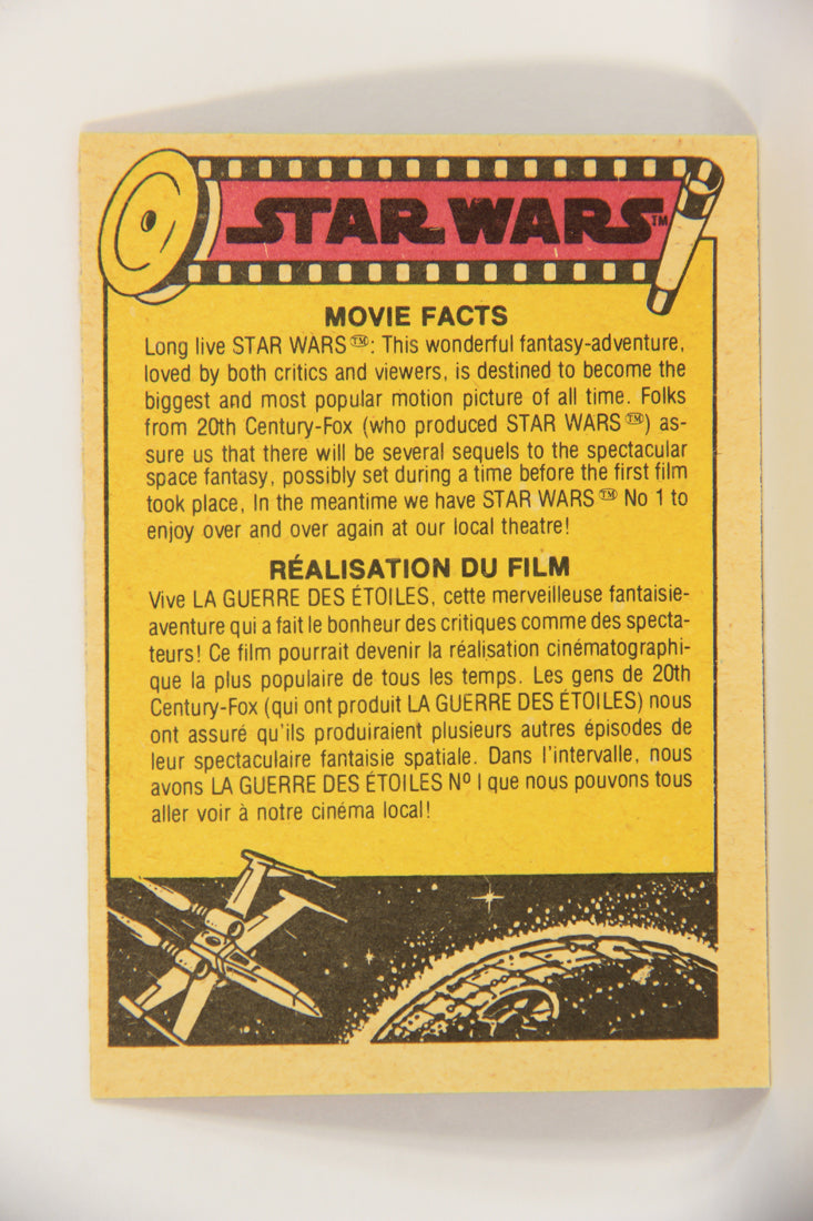 Star Wars 1977 Trading Card #75 Darth Vader Strangles A Rebel FR-ENG OPC L021846
