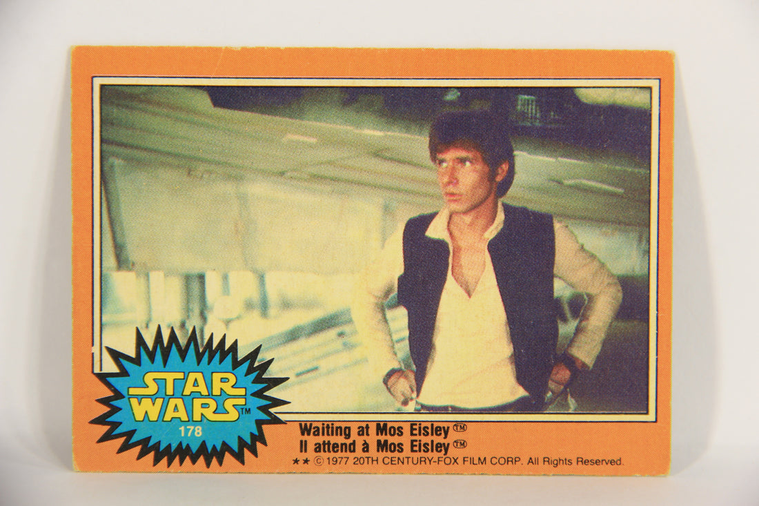 Star Wars 1977 Trading Card #178 Waiting At Mos Eisley FR-ENG OPC L021851