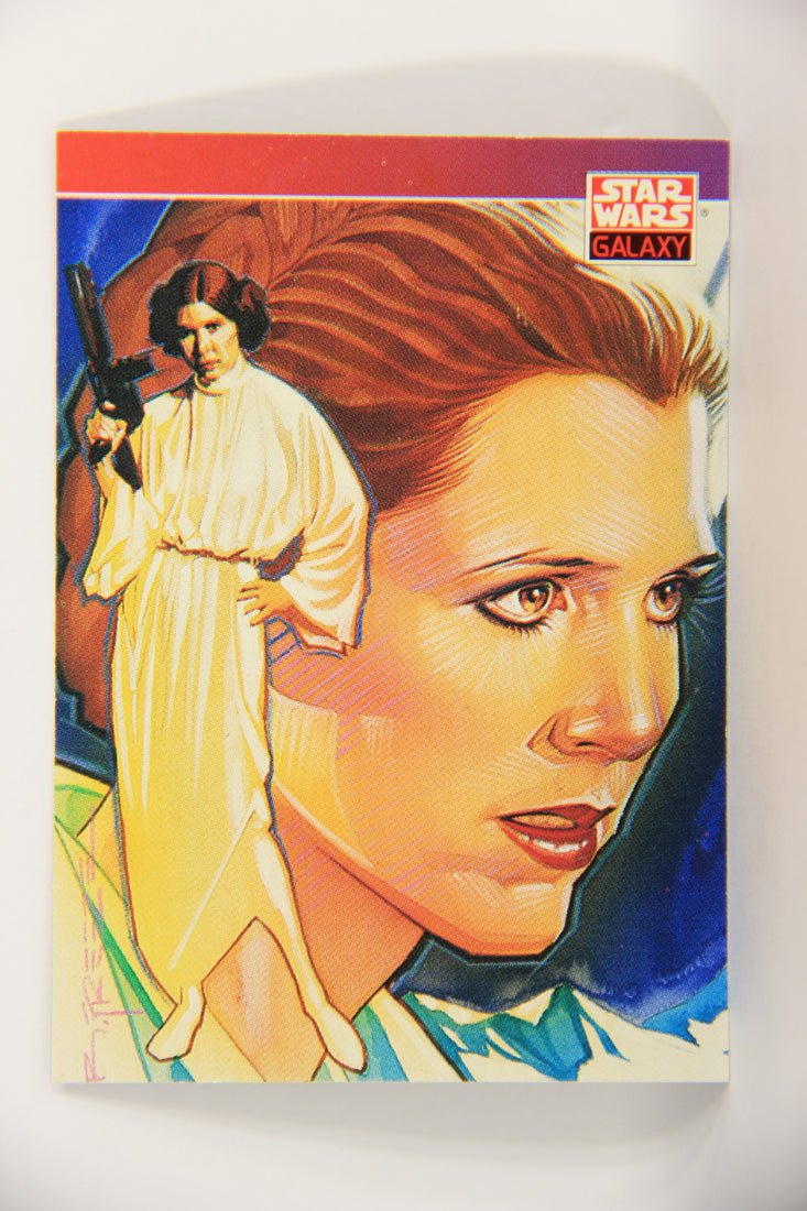 Star Wars Galaxy 1993 Topps Card #126 Princess Leia Organa Artwork ENG L021855