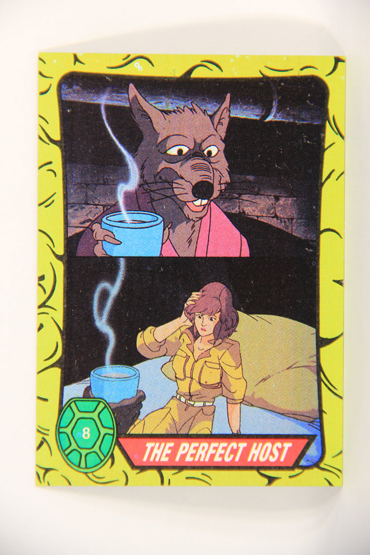 Teenage Mutant Ninja Turtles 1989 Trading Card #8 The Perfect Host ENG L021856