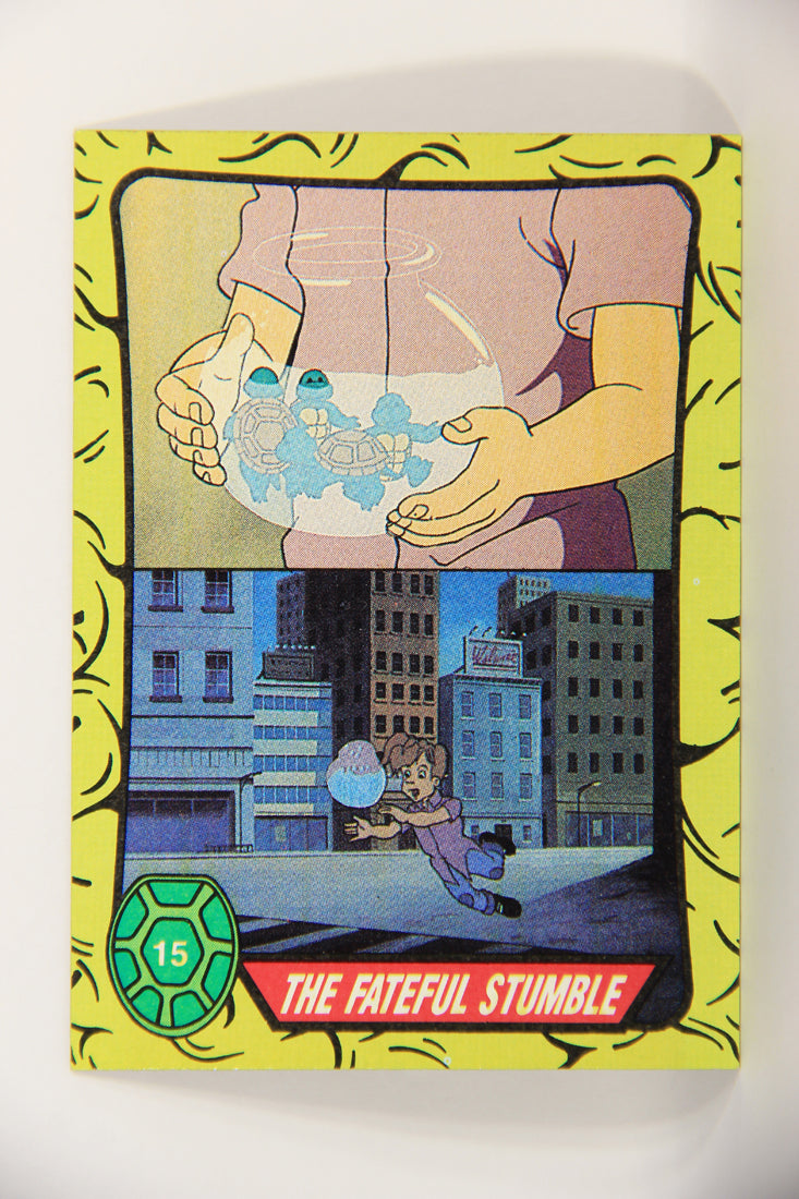 Teenage Mutant Ninja Turtles 1989 Trading Card #15 The Fateful Stumble ENG L021857