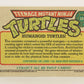 Teenage Mutant Ninja Turtles 1989 Trading Card #18 Humanoid Turtles ENG L021860