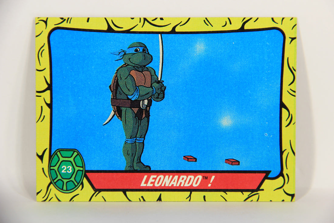 Teenage Mutant Ninja Turtles 1989 Trading Card #23 Leonardo ENG L021861