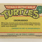 Teenage Mutant Ninja Turtles 1989 Trading Card #23 Leonardo ENG L021861