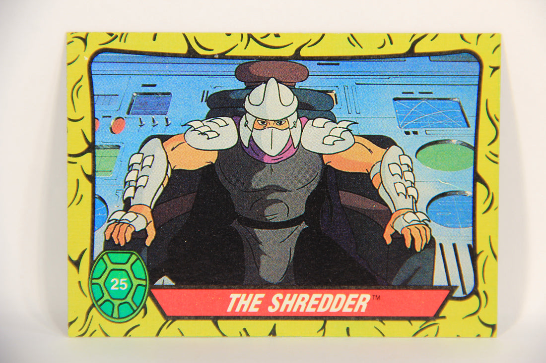 Teenage Mutant Ninja Turtles 1989 Trading Card #25 The Shredder ENG L021862
