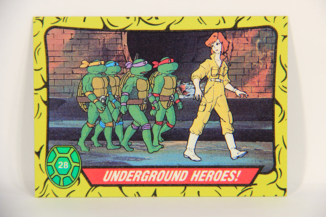 Teenage Mutant Ninja Turtles 1989 Trading Card #28 Underground Heroes ENG L021863