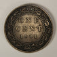 1901 Canada 1 Cent Large Queen Victoria - Copper Coin Large Cent L021878