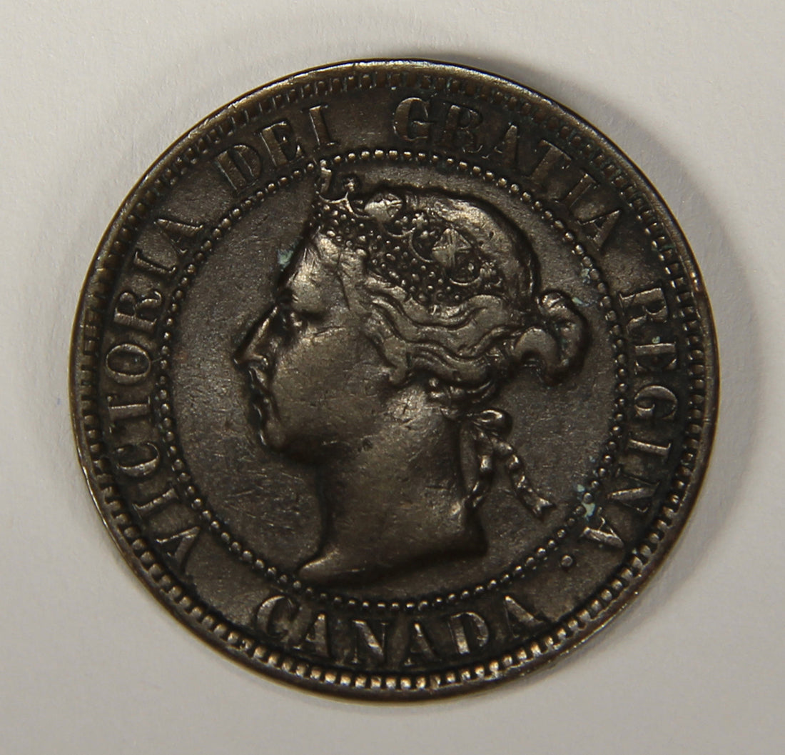 1901 Canada 1 Cent Large Queen Victoria - Copper Coin Large Cent L021878